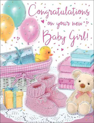 Picture of CONGRATS ON YOU BABY GIRL CARD